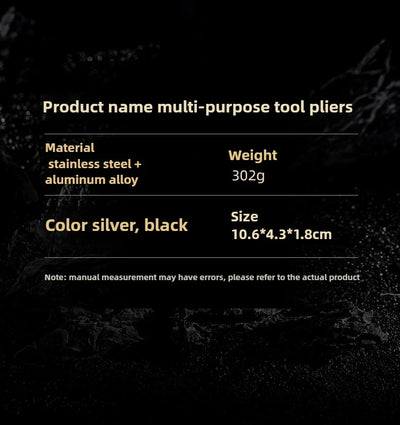Multifunctional pliers mini tool pliers steel folding pliers multi-purpose knife pliers emergency outdoor home portable