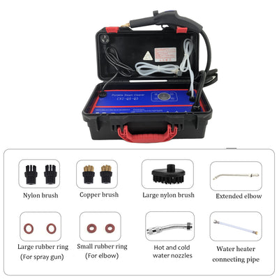 Professional portable uphplstery steam pressure washer 110V/220V steam cleaner for cars house kitchen air conditioner