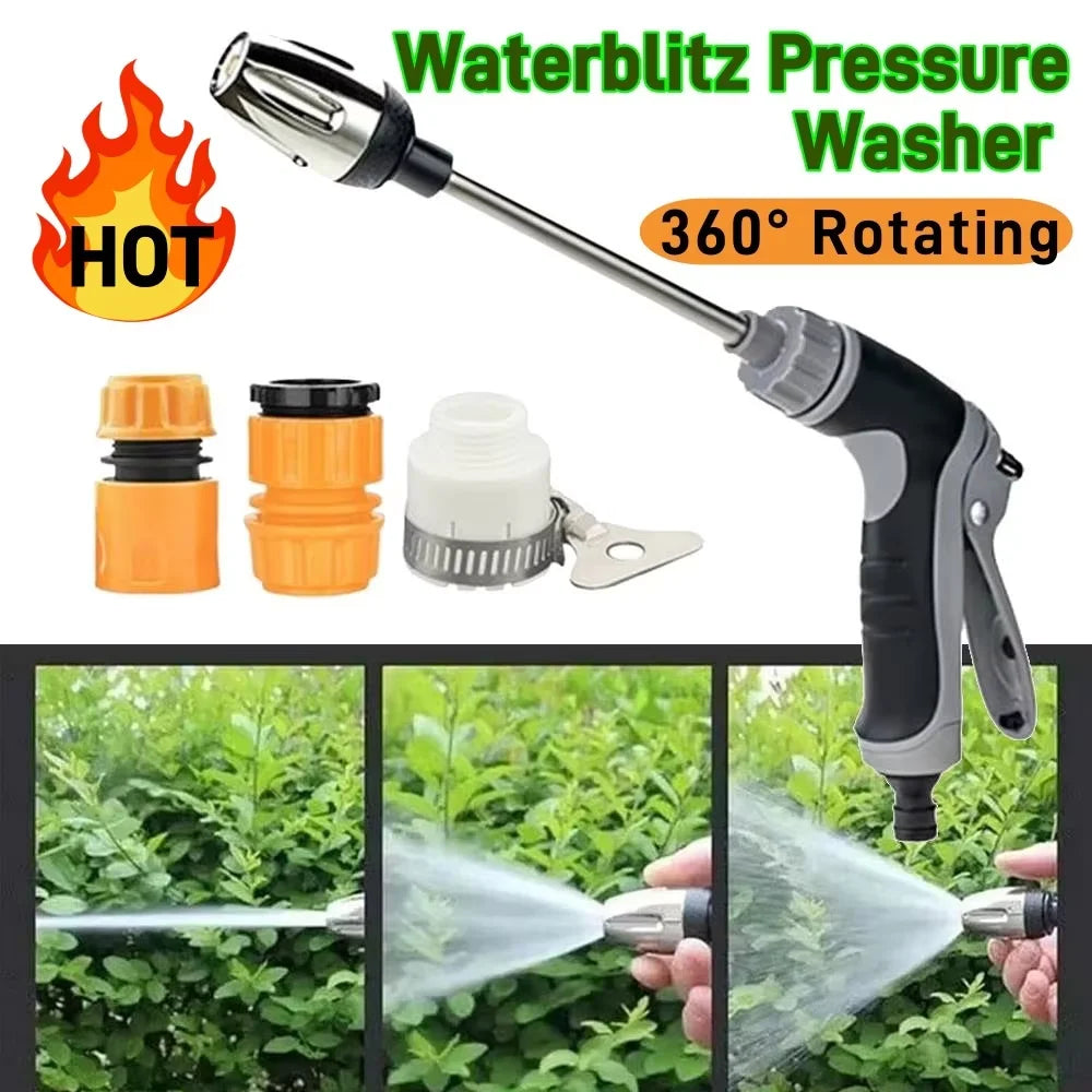 Pressure Washer 360° Rotating Waterblitz High Pressure Turbowasher Water Blitz Pressure Washer for Lawn & Garden Washing