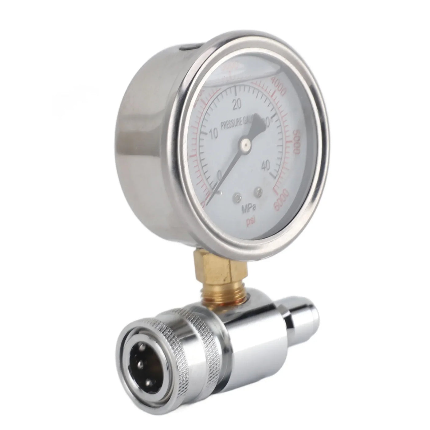 Pressure Washer Parts Accessories Pressure Washer Gauge 6000psi High Pressure 3/8in Quick Connect Parts Accessories