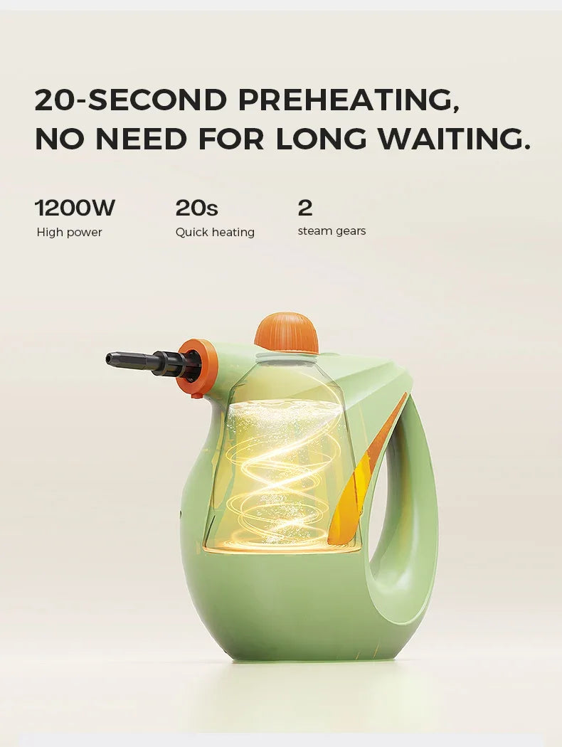 NEW Pressurized Handheld Steam Cleaner for Home, Portable Multi-purpose Deep Multi-surface Cleaning Steamer Machine