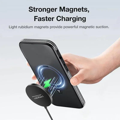 Magnetic Wireless Charger Pad Stand for iPhone 16 15 14 13 Pro Max Mini Airpods PD Macsafe Earphone Phone Fast Charging Station