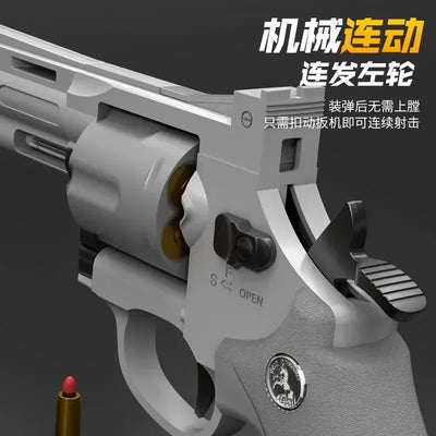 2025 Birthday Party Gift: ZP5 Wheel Soft Bullet Gun 357 Simulation Shooting Toy Pistol Adult Boy Children Soft Bullet Toy Gun