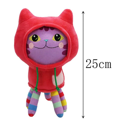 2025 Hot Gabbys doll house Plush Toy Mercat Cartoon Stuffed Animals Smiling Cat Car Cat Hug Gaby Girl Birthday Gift