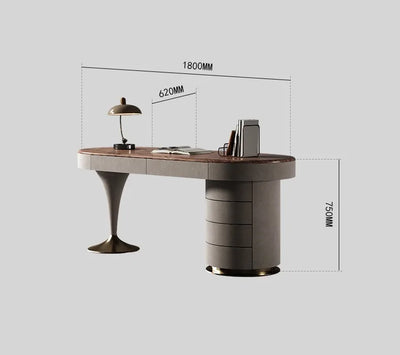 Modern European Floor Standing Office Desk Luxury Design Escritorios De Ordenador Upgrade Your Home Office Aesthetic Furniture