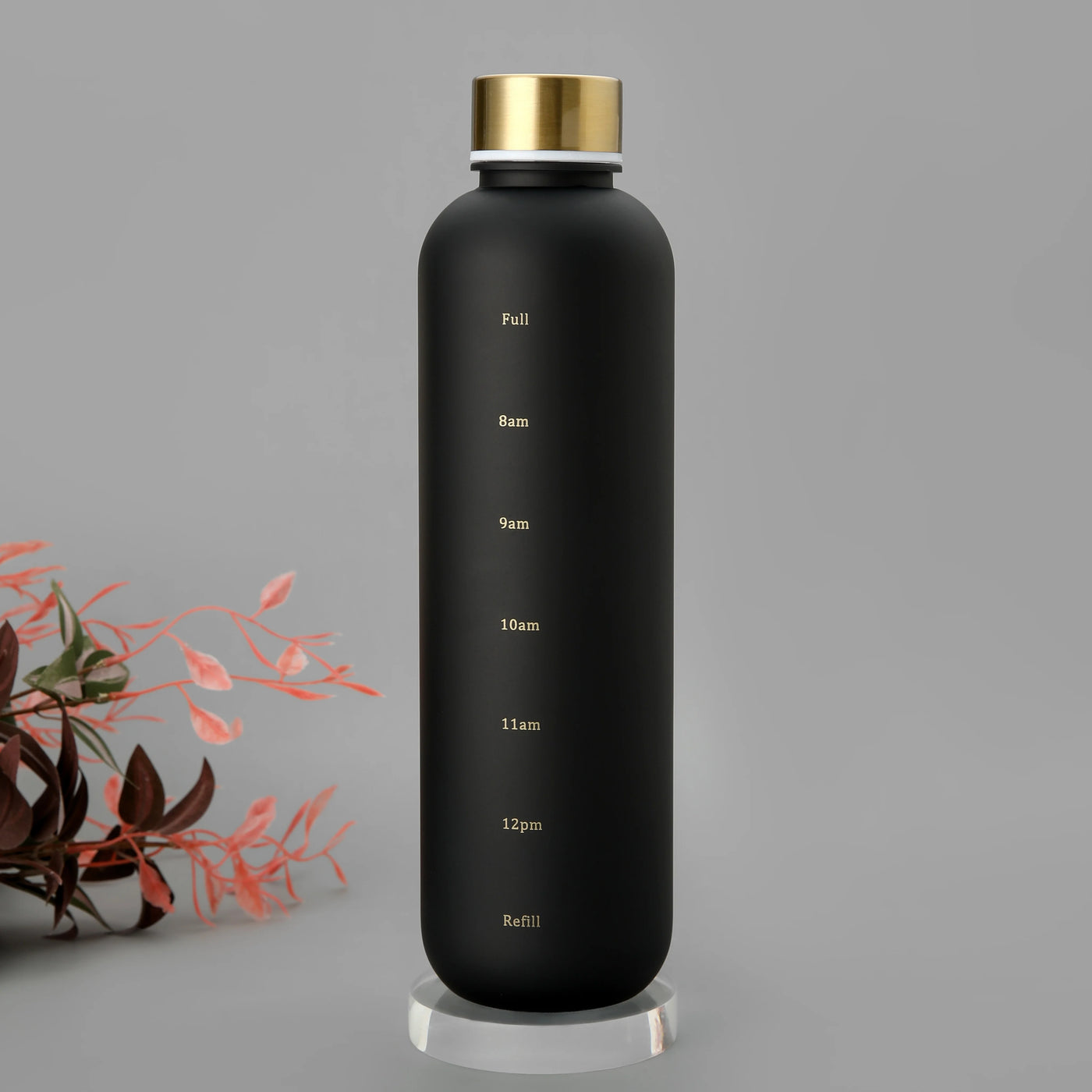 Water bottle, inspirational water bottle with time mark, reusable water bottle, suitable for gym fitness workout travel