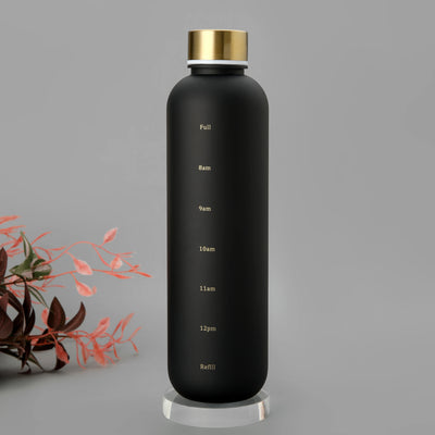Water bottle, inspirational water bottle with time mark, reusable water bottle, suitable for gym fitness workout travel
