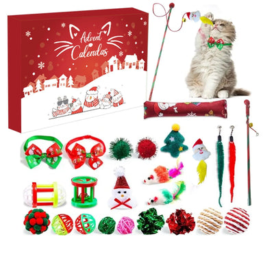 2025 Popular Creative Pet Toys to Amuse Cats Self Entertainment Cat Toys Fun Pet Toy Supplies Assorted Cat Christmas Toys Gift