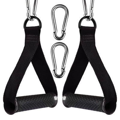 Heavy Duty Exercise Handles Cable Attachment Gym Resistance Bands Handles Anti-slip Grip Pilates Yoga Strength Trainer Workout