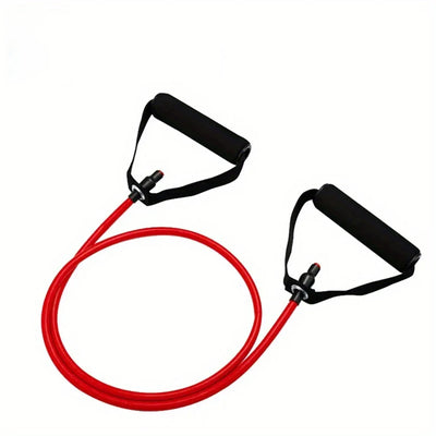 4-Level Resistance Band with Handles - Adjustable Strength Training Tube