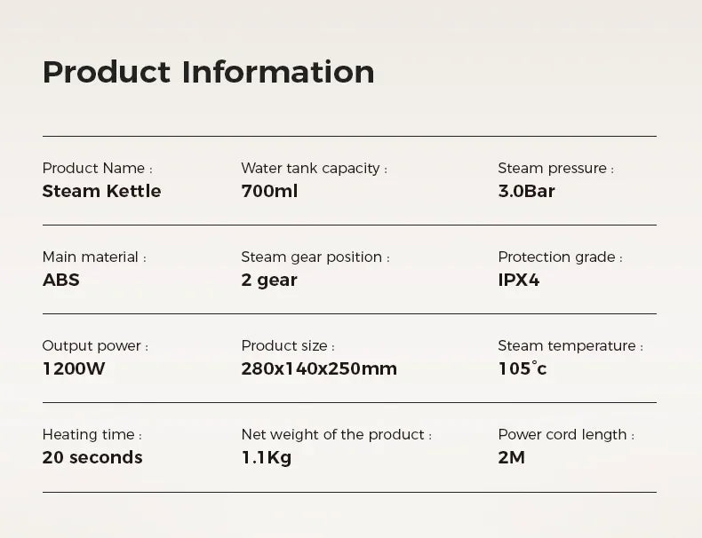 NEW Pressurized Handheld Steam Cleaner for Home, Portable Multi-purpose Deep Multi-surface Cleaning Steamer Machine