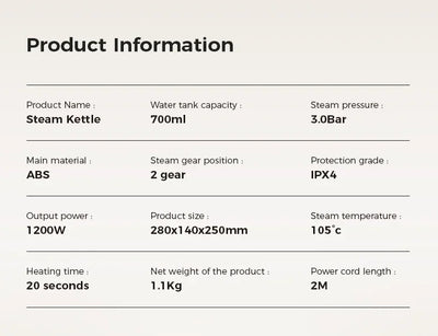 NEW Pressurized Handheld Steam Cleaner for Home, Portable Multi-purpose Deep Multi-surface Cleaning Steamer Machine