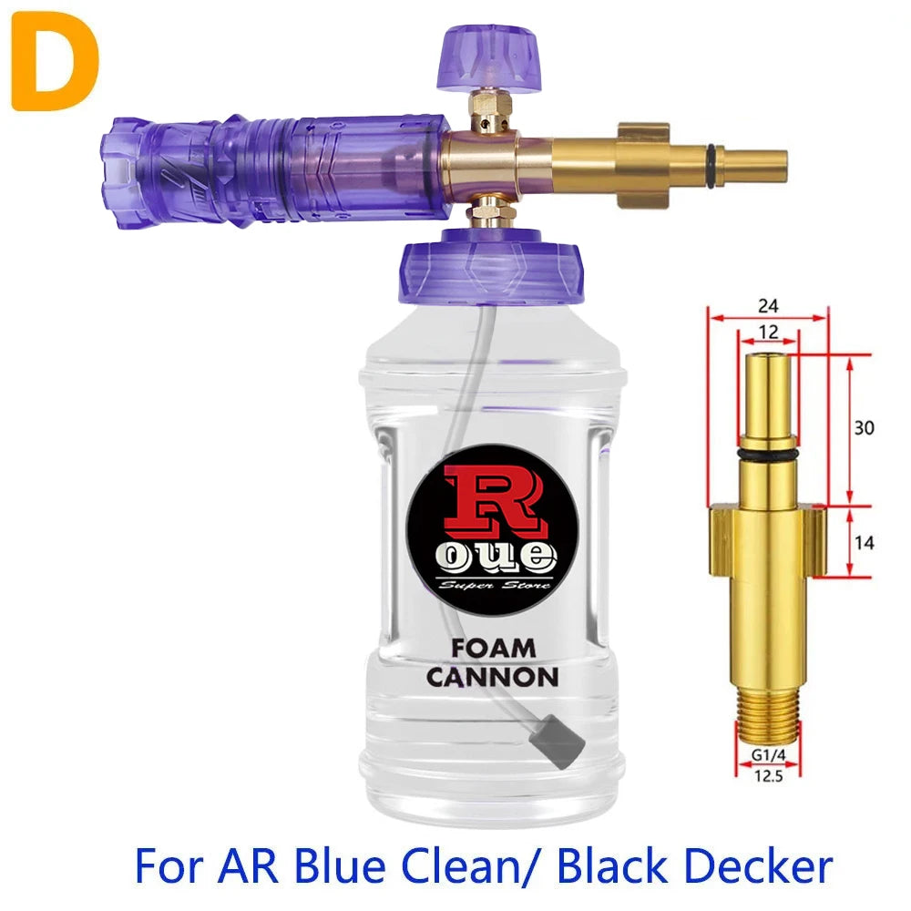 Pressure Washer  Snow Foam Lance Foam Nozzle Car Wash Foam Maker for parkside Karcher Elitech Bort AR Bosch Pressure Washer