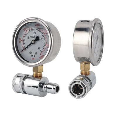 Pressure Washer Parts Accessories Pressure Washer Gauge 6000psi High Pressure 3/8in Quick Connect Parts Accessories