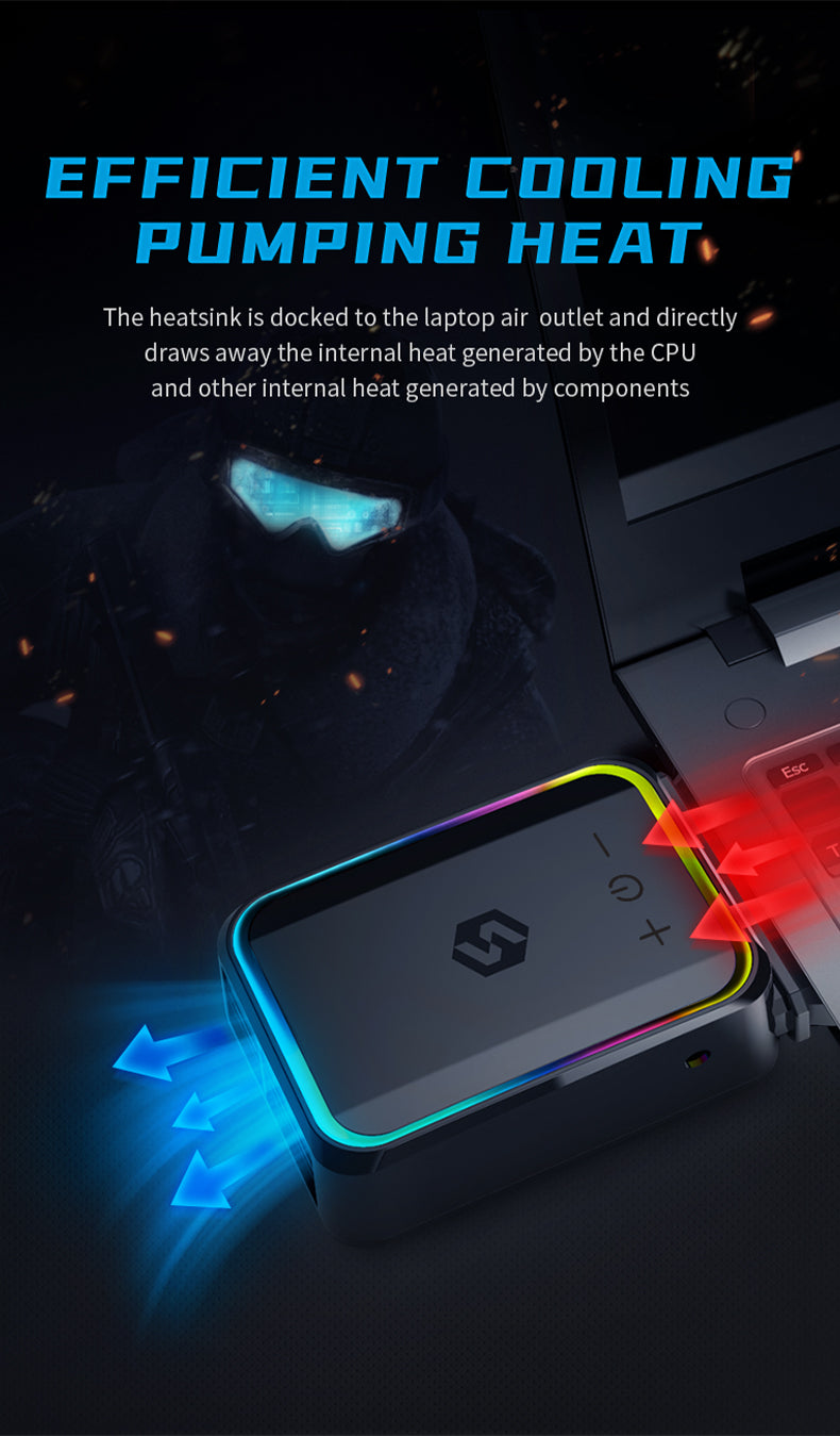 New Design Notebook Cooling Radiator Quiet Super Vacuum Fan Air-cooled for All Size Laptops Cooling Laptop Cooler Pad Adjustable