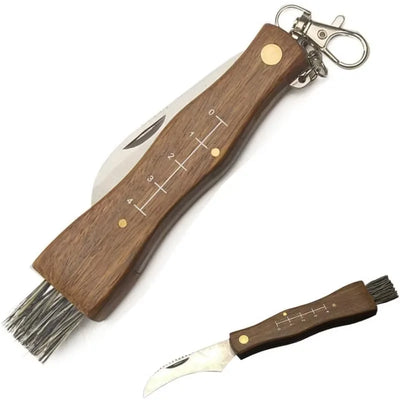 Portable Mini Kitchen Peeler with Brush Fruit Peeler Camping Super Sharp Small Travel Knife Folding Barbecue Brush Tool