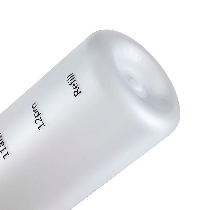 Water bottle, inspirational water bottle with time mark, reusable water bottle, suitable for gym fitness workout travel