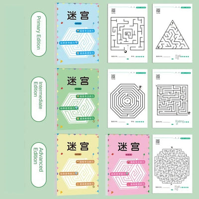 Children Maze Game Book Student Concentration Training Intellectual Development Educational Early Learning Toys Kids Gifts