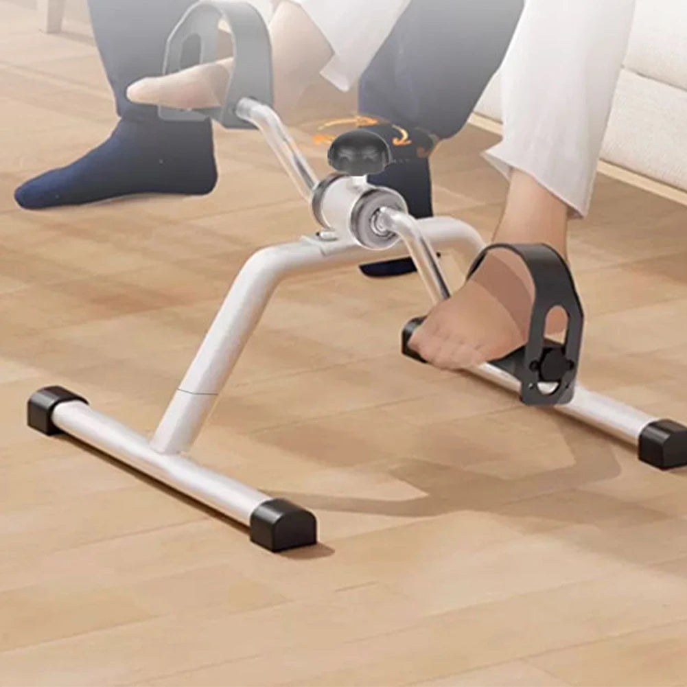 Portable Pedal Exerciser Mini Exercise Bike Adjustable Resistance Under Desk Bike Pedal Exerciser Multi-Function for Seniors