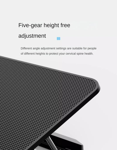 12-17 Inch Laptop Cooling Pad - 6 Quiet Fans Portable Air Cooler for Notebook Gaming with Stable Stand USB