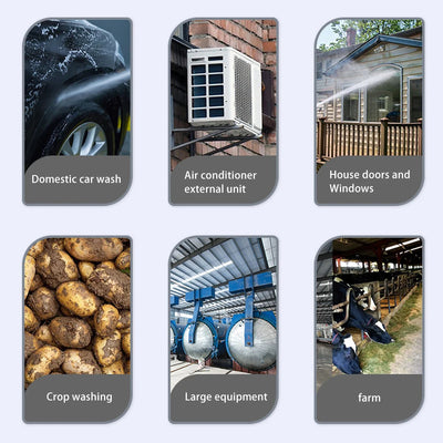 Cordless Pressure Washer Household Portable Car Wash Highpressure Water Gun Turbocharged High-power Electric Car Washing Machine