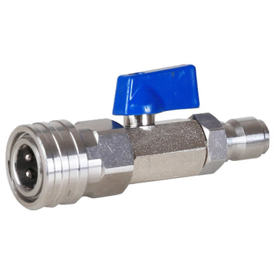 High Pressure Washer Ball Valve Kit with 3/8 Or 1/4 Inch Quick Connector Quick Connect Ball Valve 4500 PSI for Power Washer Hose