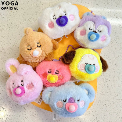 2025 Anime New BT21 Plush Toy Fashion Cartoon Korean Popular Plush Toy Pendant Backpack Keychain Pendant Accessories Girl Gifts
