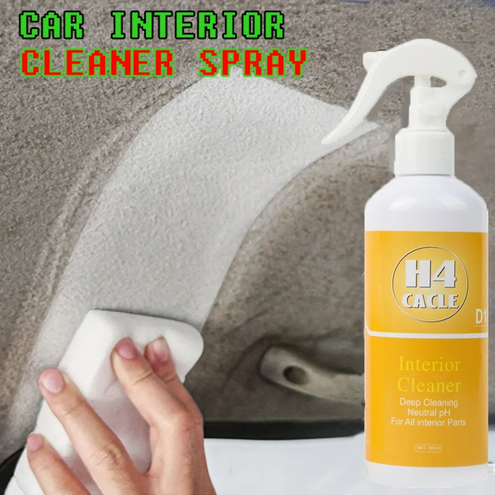 Car Cleaner Interior Spray Stain Dirt Removal for Car Seats and Surfaces for Seats Headliners Leather Fabric and Headliners