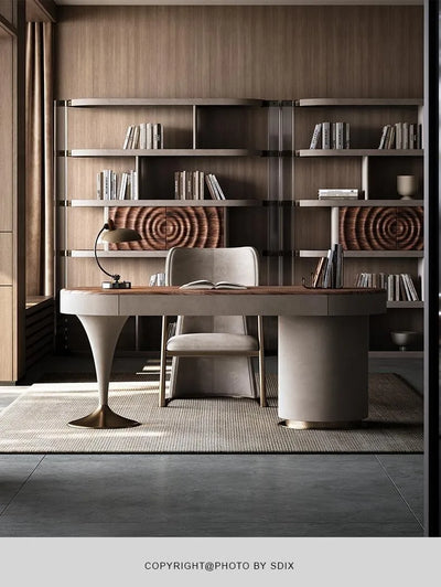 Modern European Floor Standing Office Desk Luxury Design Escritorios De Ordenador Upgrade Your Home Office Aesthetic Furniture