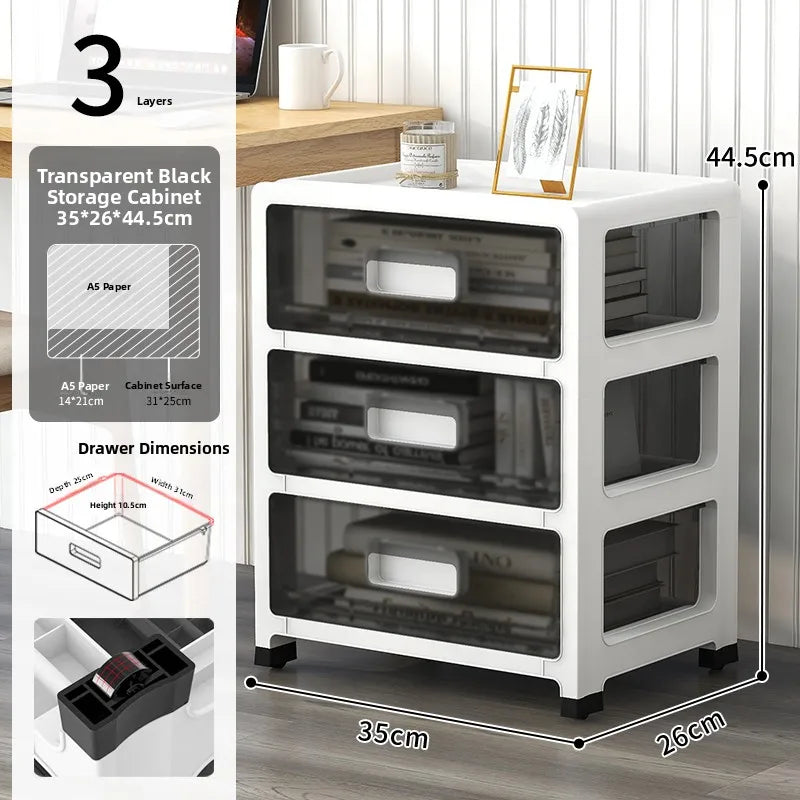 Desktop Organizer Box Ders Office Workstation File Cabinet