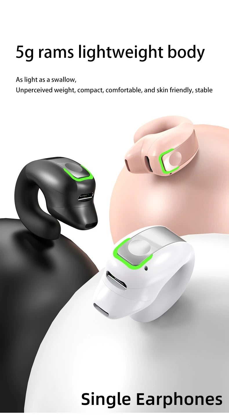 Ear clip earphones, Bluetooth wireless earphone