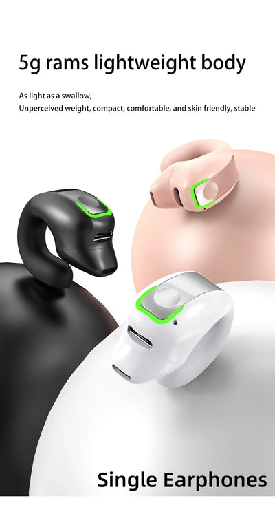 Ear clip earphones, Bluetooth wireless earphone