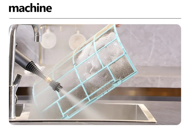 2600W Steam Cleaner for Home Steamer, Steam High Pressure Cleaner, Air Conditioner Cleaning Machine with Brush Head for Kitchen