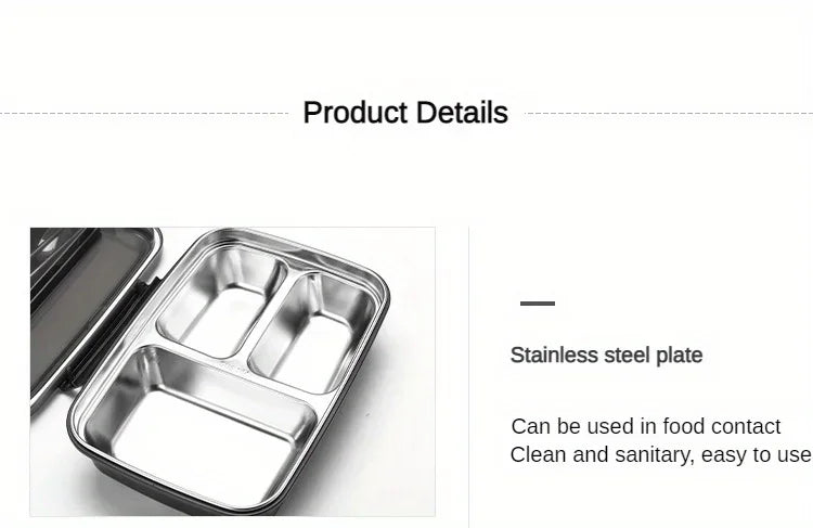 Easy-Clean Bento Container For Students & Office Workers