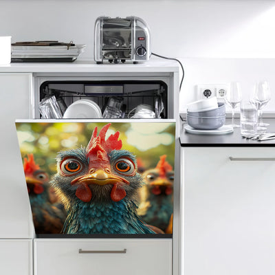 Easy-Clean Magnetic Dishwasher Door Cover - No Glue Needed, Perfect for Kitchen Decor & Stainless Steel Panels, 23.03x25.59 inch
