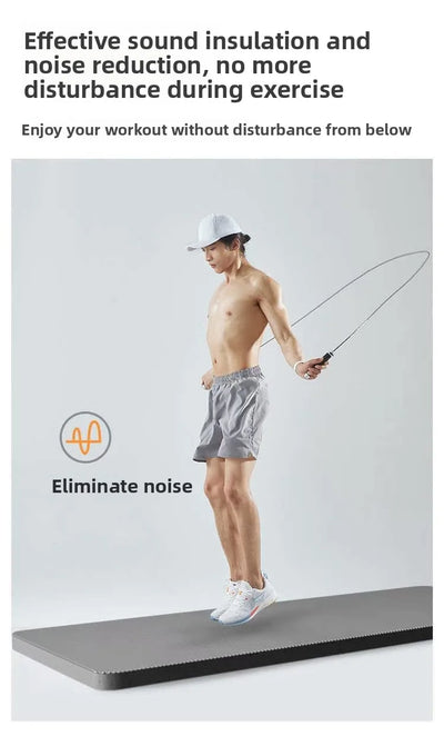 Men's Fitn Yoga Mat Thiened 20mm Wide Long Anti-slip Sports Yoga Mat Home Use Exercise Equipment l Rubber Pure Color