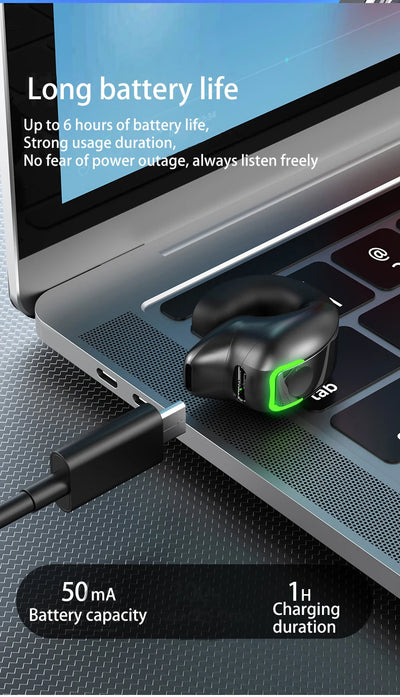 Ear clip earphones, Bluetooth wireless earphone