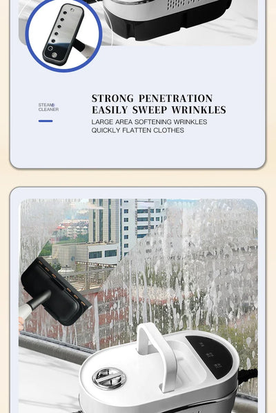 Steam Cleaner High Temperature Household Sterilization for Air Conditioner,Sofa,Kitchen Hood Car Handheld Steam Cleaner EU Plug