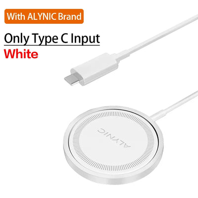 Magnetic Wireless Charger Pad Stand for iPhone 16 15 14 13 Pro Max Mini Airpods PD Macsafe Earphone Phone Fast Charging Station