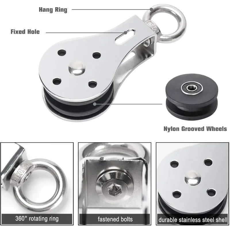 Cable Machine Attachments Tricep Rope Gym Lat Pull Down Rope Pully Gym Fitness Equipment Weight Lifting Workout Accessories