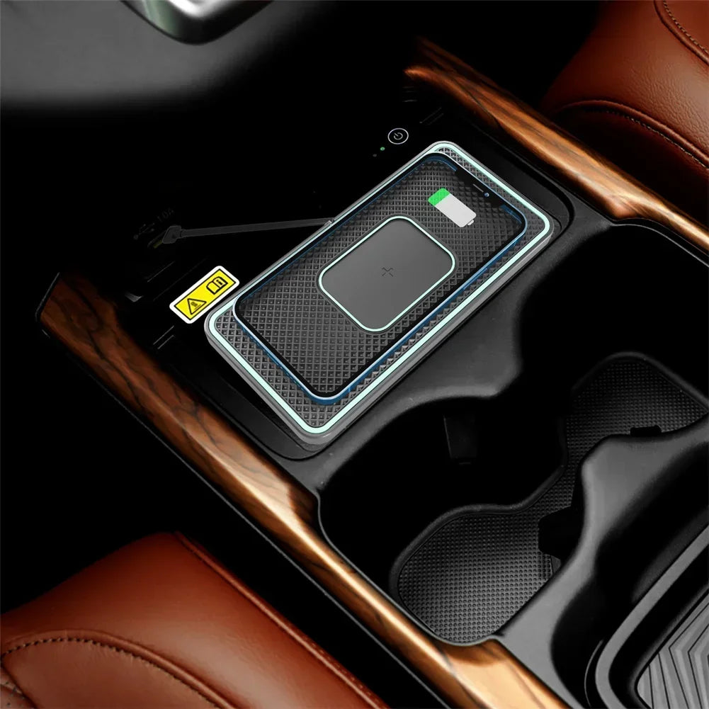 15W Wireless Charger Pad Car Fast Charging Phone Stand Dock For Phone Car Wireless Charging Launch Pad