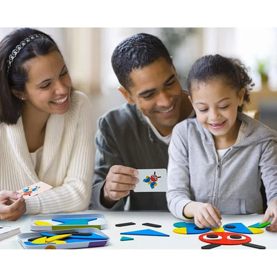 Montessori Development Toys, Open Ended Wooden Shape Puzzles for Toddlers 3+ Years Old,  Board Games Travel Toy Gift for Kids