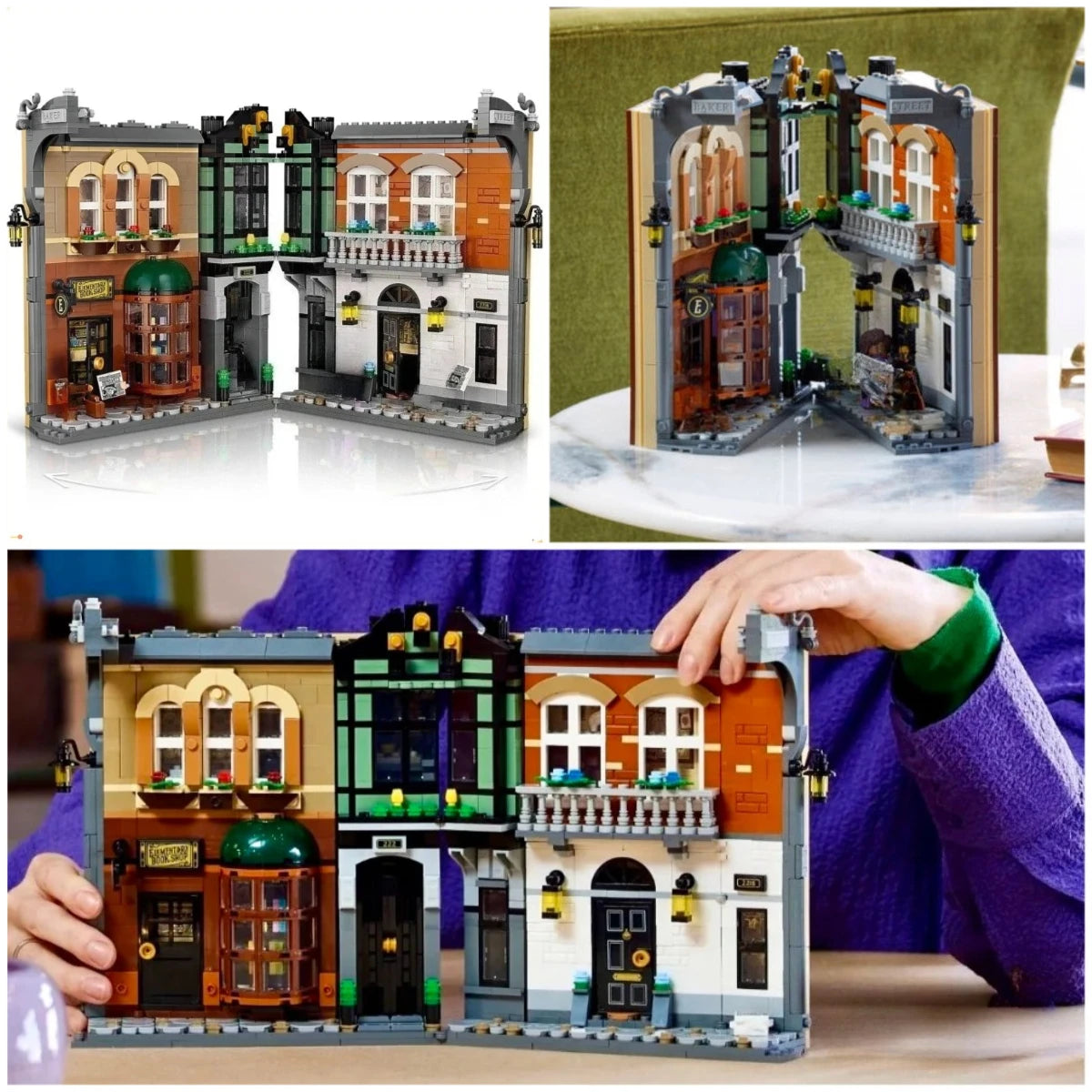 NEW 2025 Creative Book Stand Building Blocks Set Bricks Model Desktop Decor for Kids Toys Puzzle Toy Nostalgia Holiday Gifts