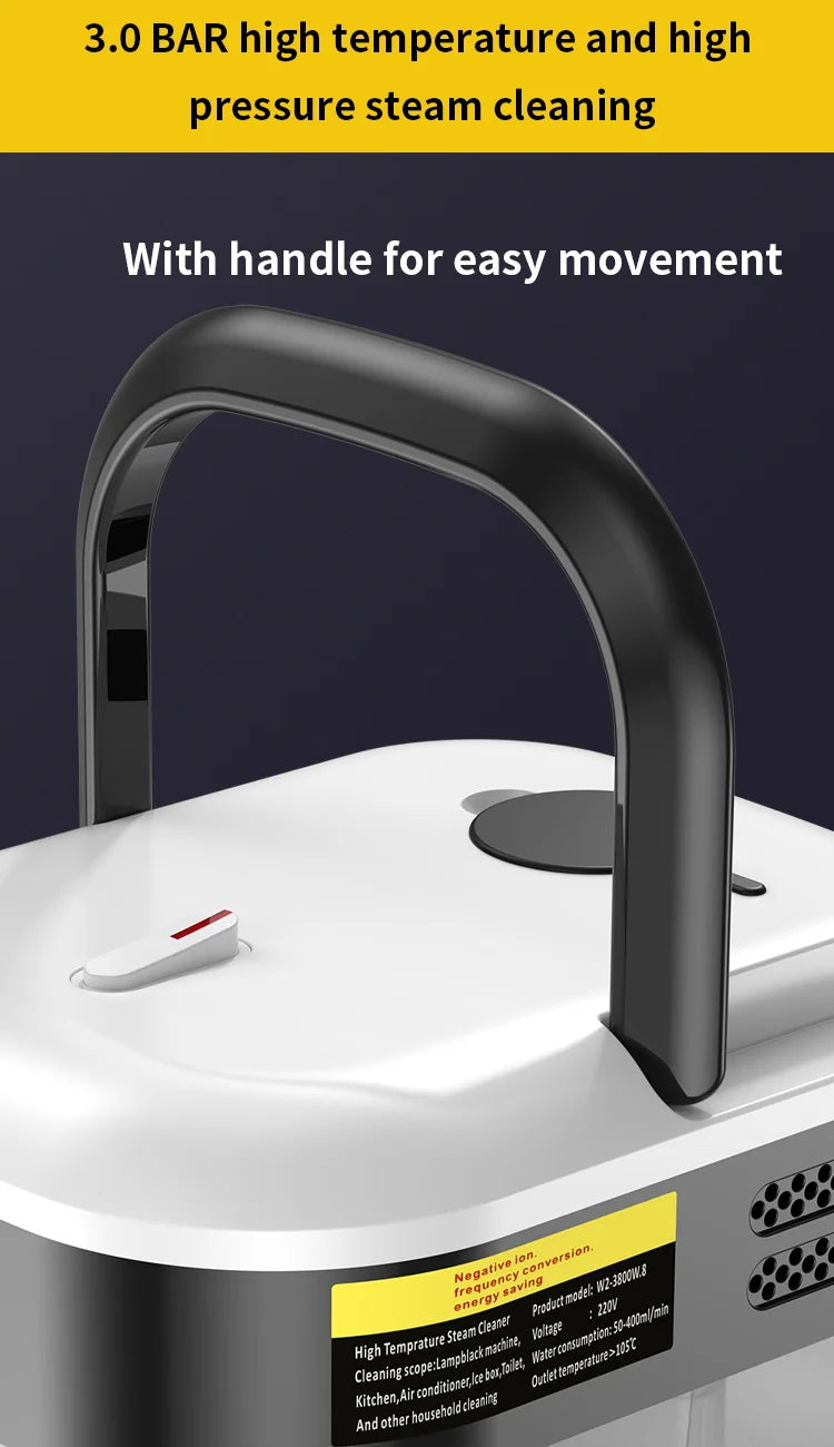 Steam Cleaner High Pressure and Temperature Handhled Steam Mop Commercial Household Air Conditioner Kitchen Hood Car Jet Washer