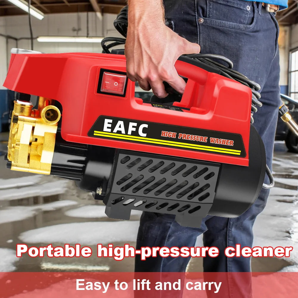 1000W 200BAR High Pressure Washer Household Cleaner Water Pressure Machine Water Gun Cleaning for Cars AC Units Home Windows