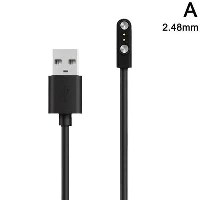 Smart Watch Charging Cable 2 Pin 4 Pins USB Charger Cord 0.5m Universal for Smartwatch 7.62mm 2.84mm 4mm Magnetic Charger
