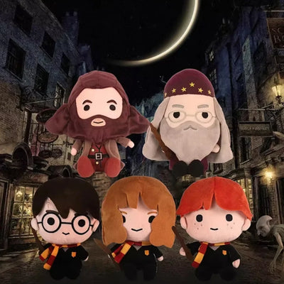 NEW 2025 20cm Harried Plush Toy Scarf Ron Movie TV Stuffed Toys Doll Character Plush Doll PP Cute Birthday Gift Doll