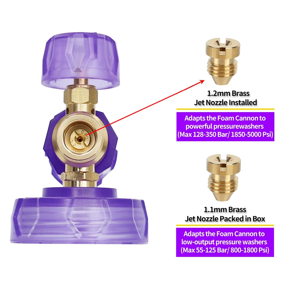 Pressure Washer  Snow Foam Lance Foam Nozzle Car Wash Foam Maker for parkside Karcher Elitech Bort AR Bosch Pressure Washer