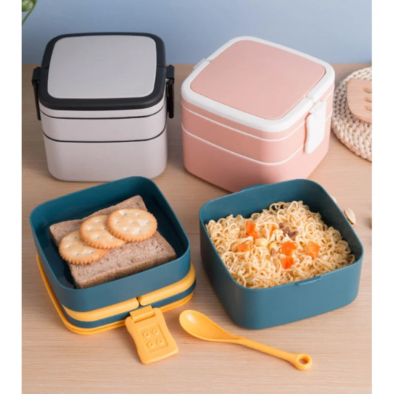 Kitchen Microwave Heating Portable Lunch Box Household Refrigerator Crisper Fruit Lunch Box Essential For Office Staff