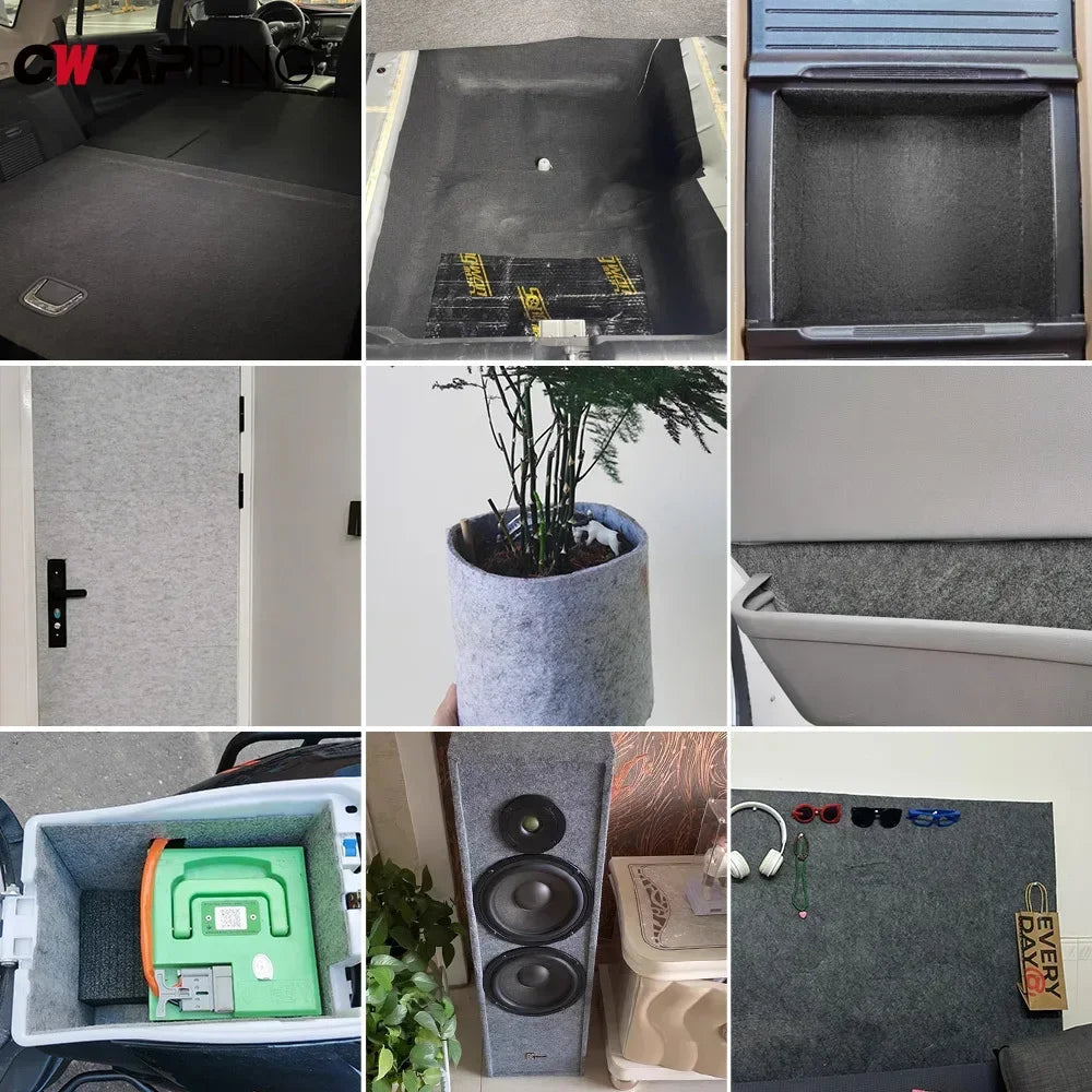 50x100cm Car Lining Carpet Felt Auto Detailing DIY Self Adhesive Film Carpet Non-Woven Fabric for Home Kitchen Car Accessories